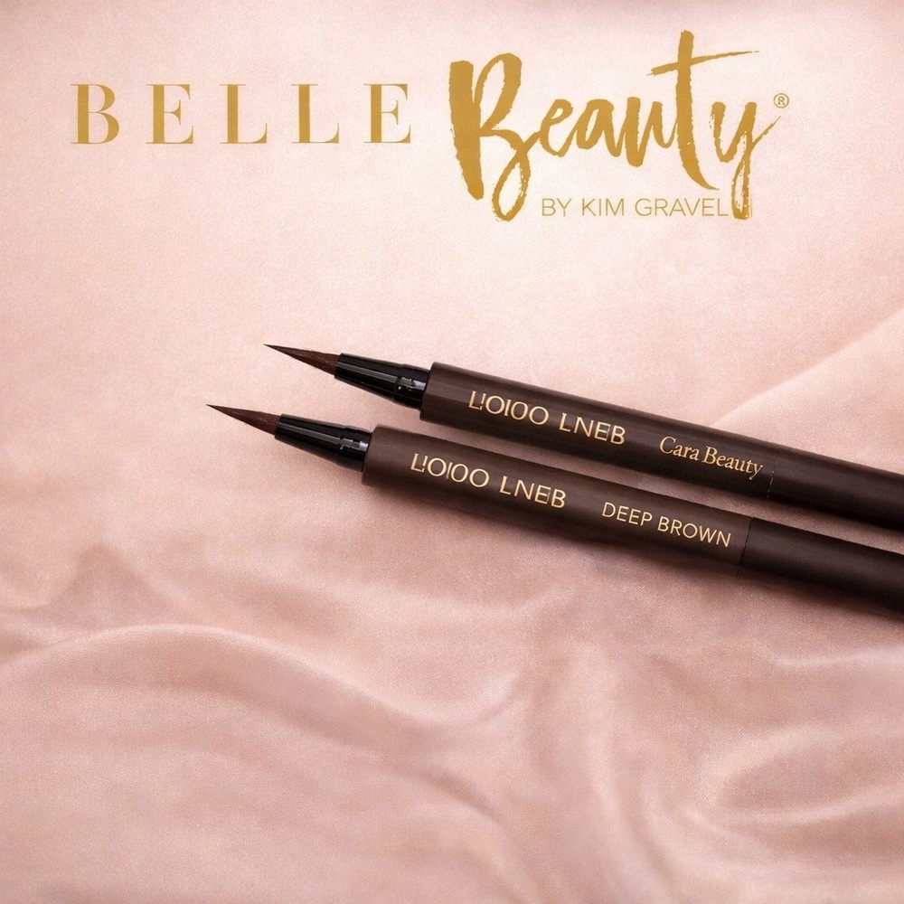 2 Pack Belle Beauty by Kim Gravel Deep Brown Eyeliner